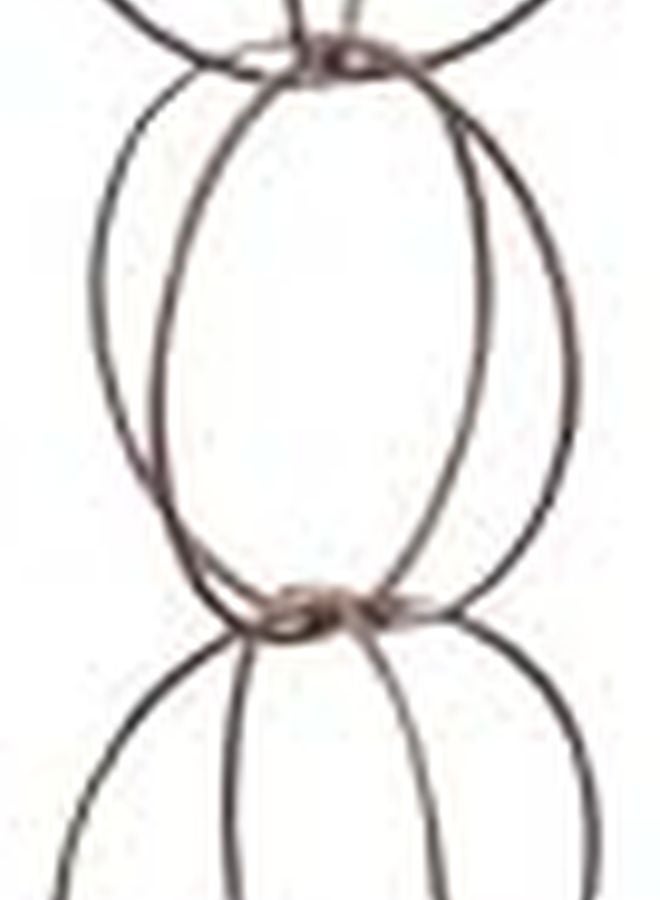 سلسلة مطر الحديد بطول 47.2 بوصة مع خطاف لتزيين المنزل والشرفة والفسحة الخارجية - Image 2